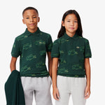 Crocodile Print Polo Shirt