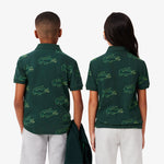 Crocodile Print Polo Shirt