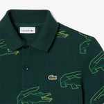 Crocodile Print Polo Shirt