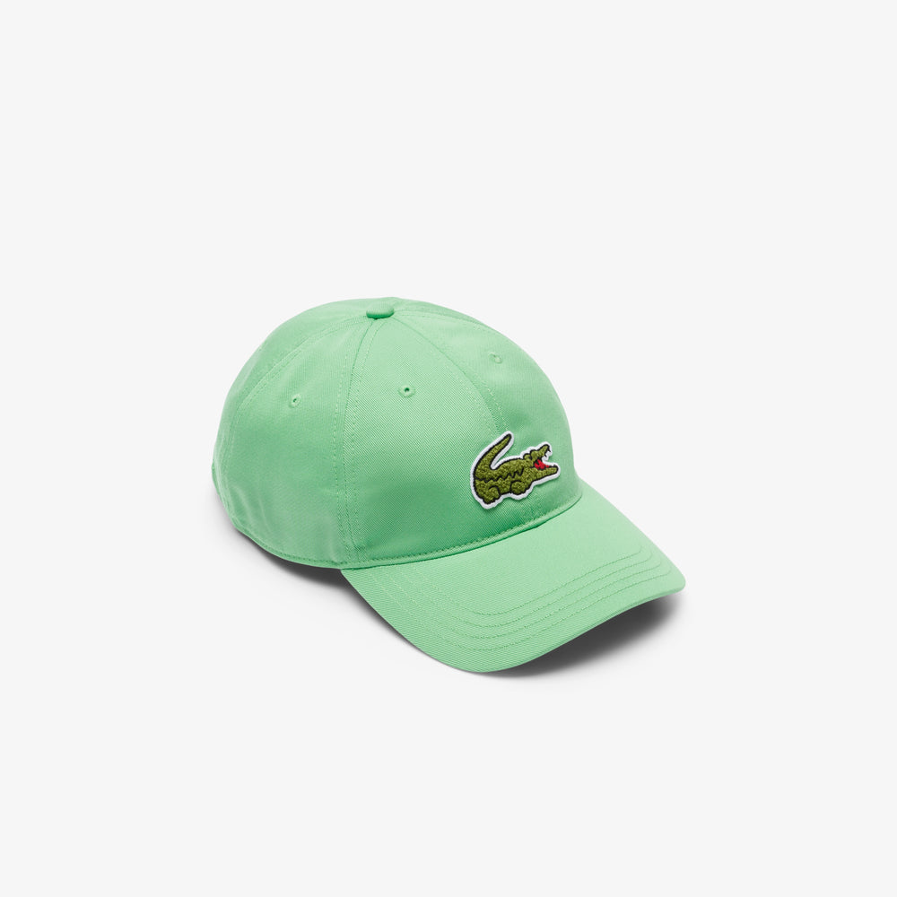 Crocodile Badge Cotton Twill Cap