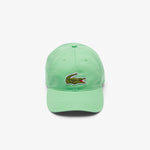 Crocodile Badge Cotton Twill Cap