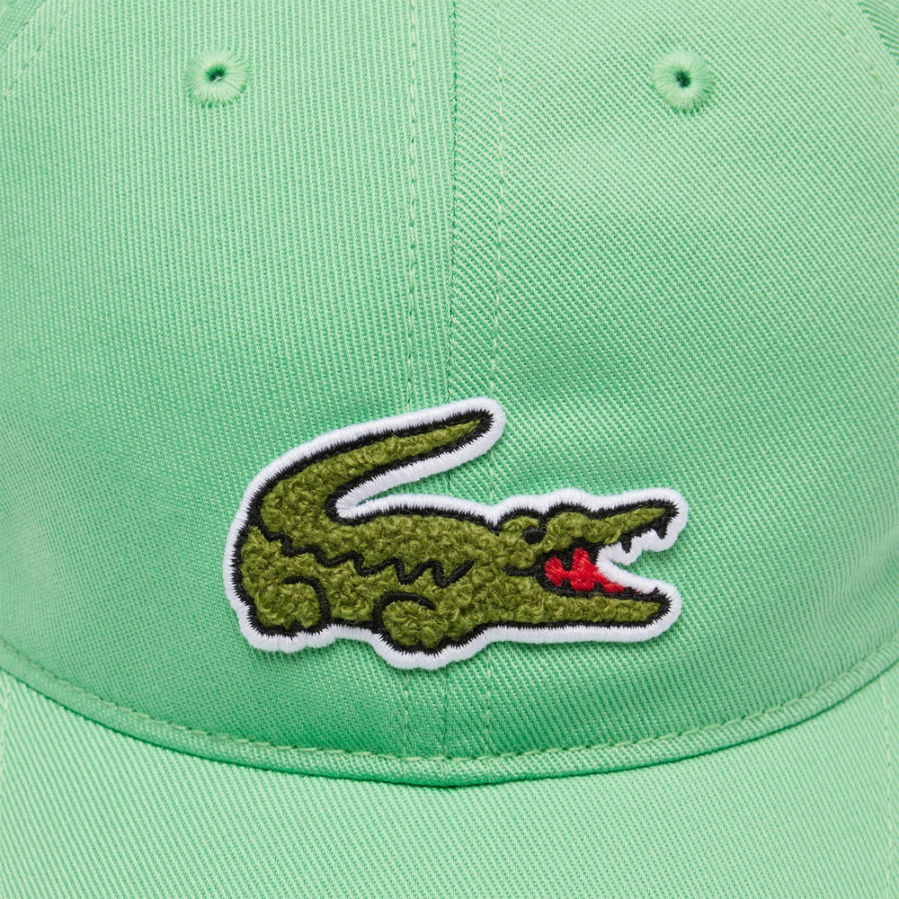 Crocodile Badge Cotton Twill Cap