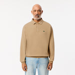 Loose Fit Polo Collar Sweatshirt