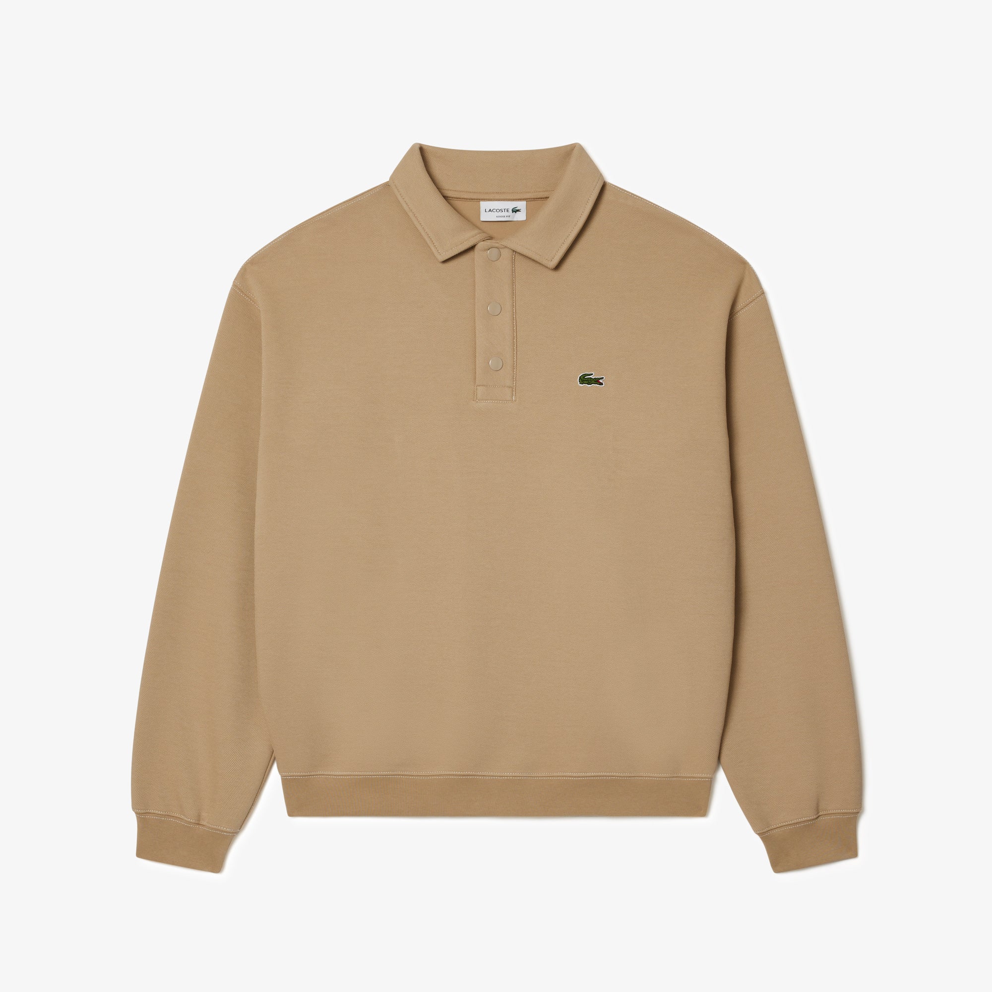 Loose Fit Polo Collar Sweatshirt Lacoste ZA