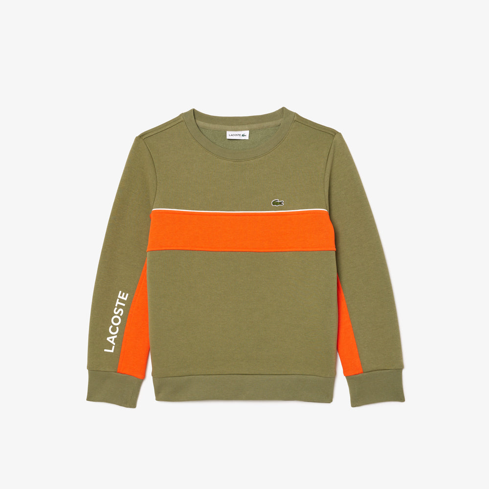 Contrast Color-Block Sweatshirt