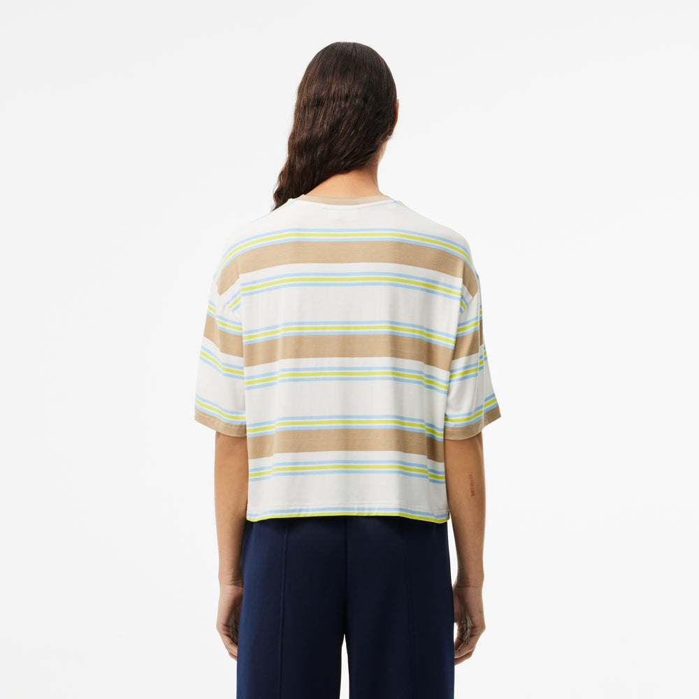 Oversized Fluid Stripe Jersey T-shirt