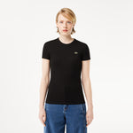 Women’s Slim Fit Ribbed Cotton T-shirt
