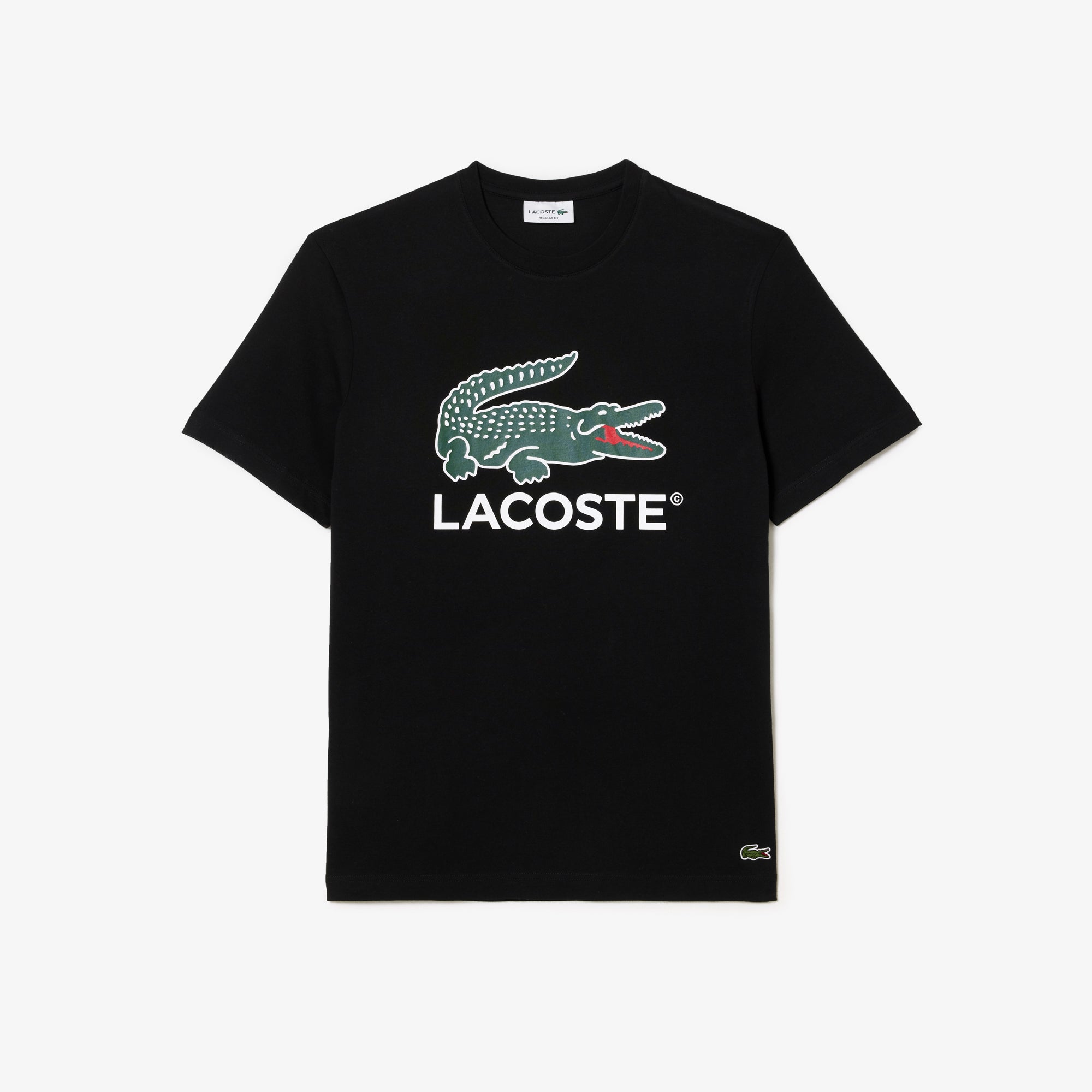 Cotton Jersey Signature Print T shirt Lacoste ZA