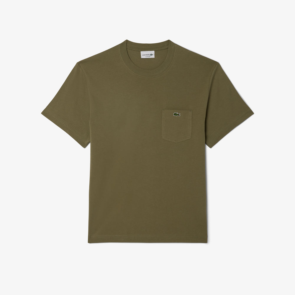 Cotton T-shirt with Breast Pocket