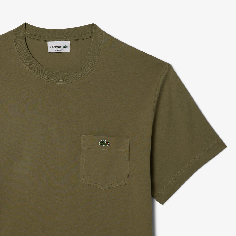 Cotton T-shirt with Breast Pocket