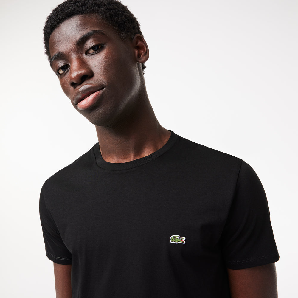 Monochrome Cotton Pima Jersey Crew Neck T-shirt