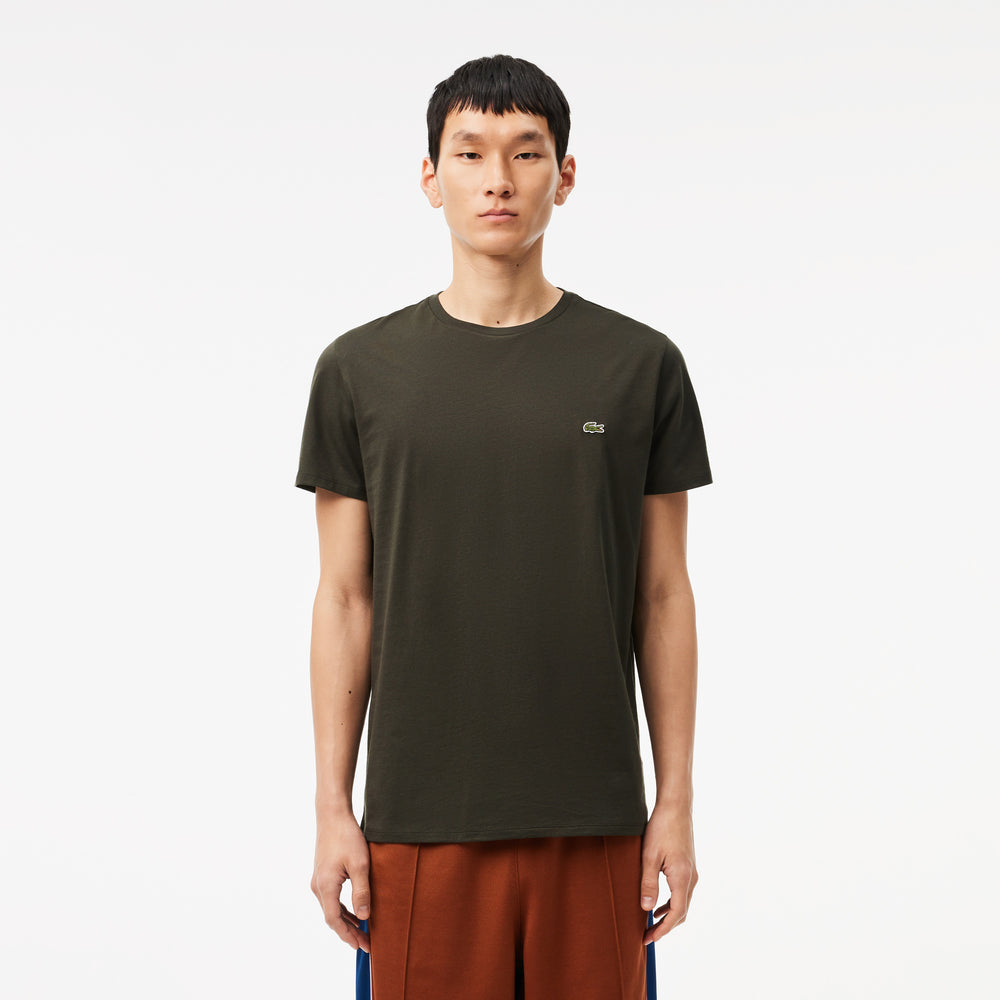 Monochrome Cotton Pima Jersey Crew Neck T-shirt