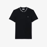 Jacquard Neck Piqué T-shirt