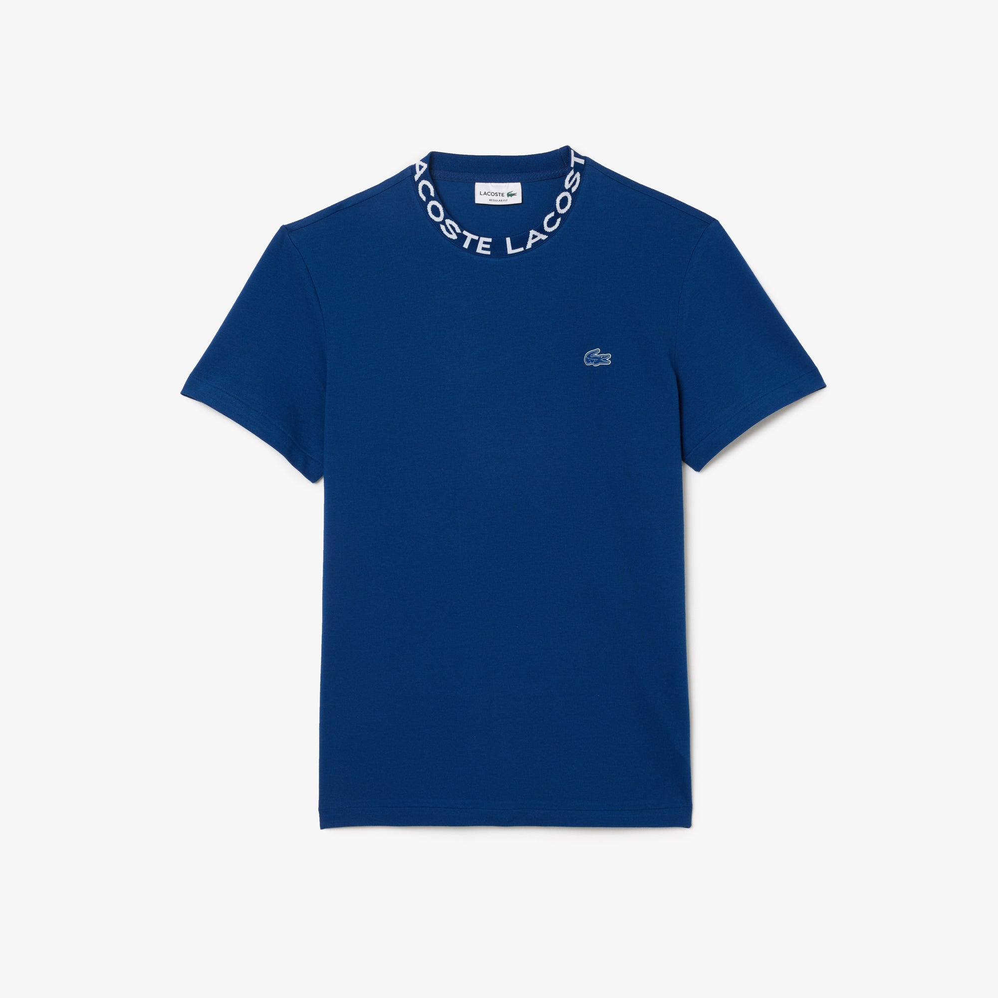 Jacquard Neck Pique T shirt