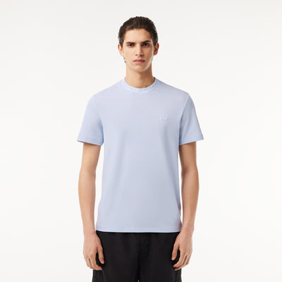 Jacquard Neck Piqué T-shirt