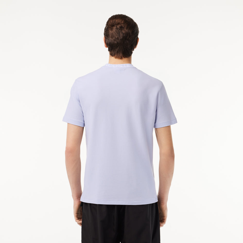 Jacquard Neck Piqué T-shirt