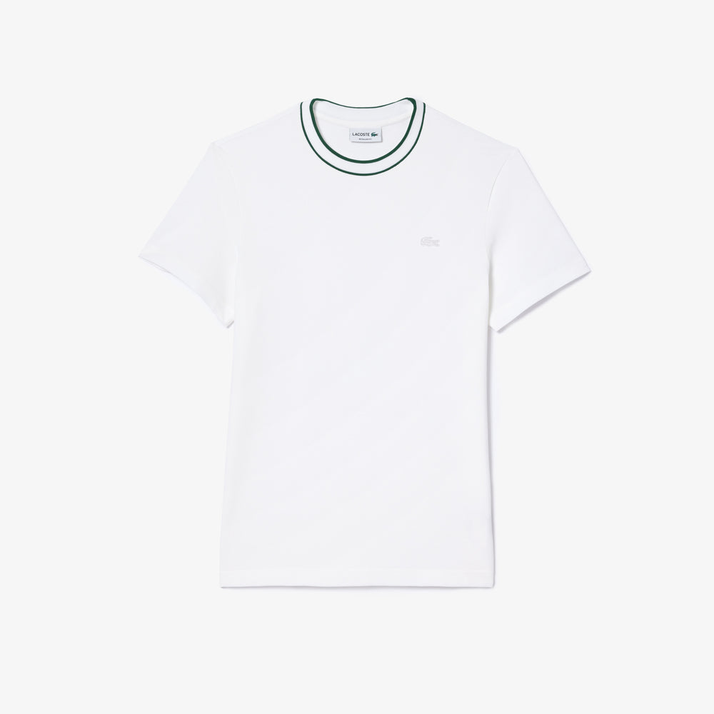 Piqué Stripe Collar T-shirt