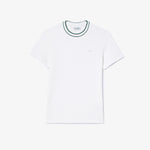 Piqué Stripe Collar T-shirt