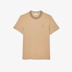 Piqué Stripe Collar T-shirt