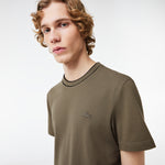 Piqué Stripe Collar T-shirt