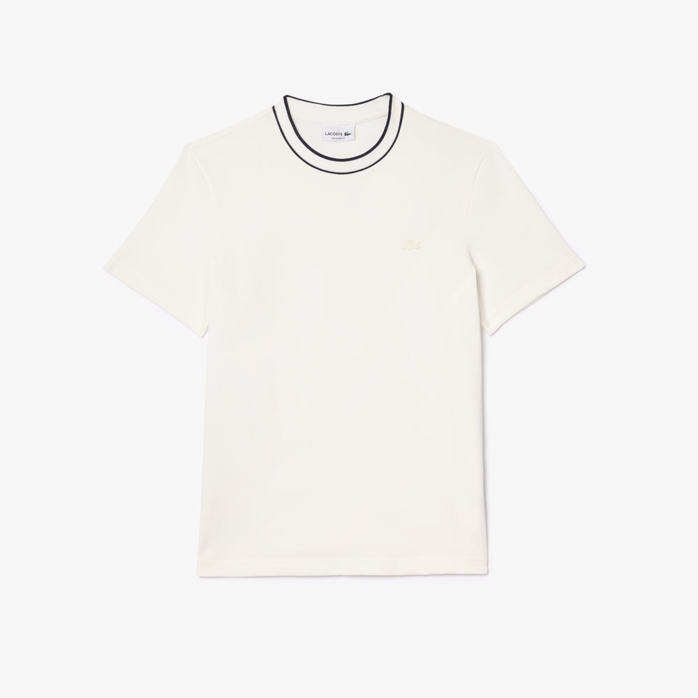 Piqué Stripe Collar T-shirt