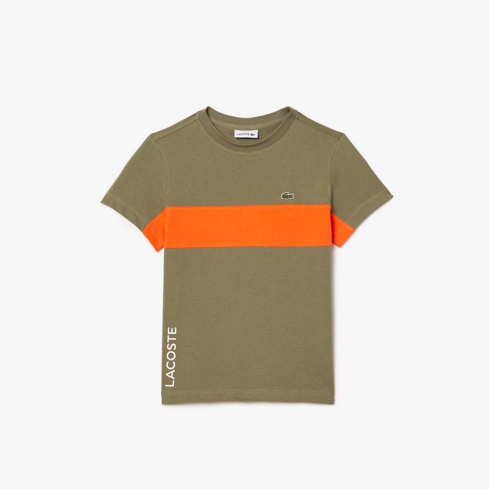 Contrast Stripe Logo T-shirt