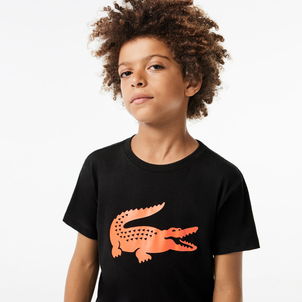 Kids' Lacoste SPORT Tennis Technical Jersey Croc T-shirt