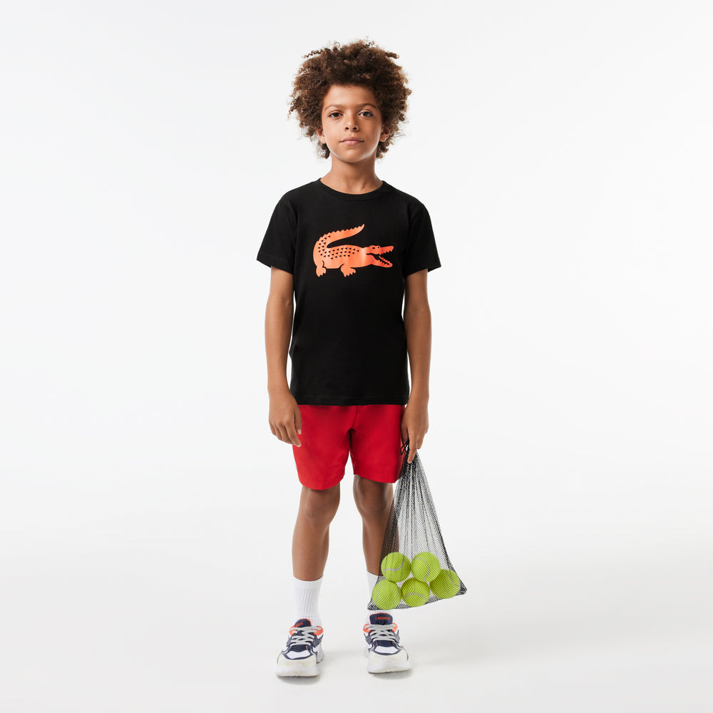 Kids' Lacoste SPORT Tennis Technical Jersey Croc T-shirt